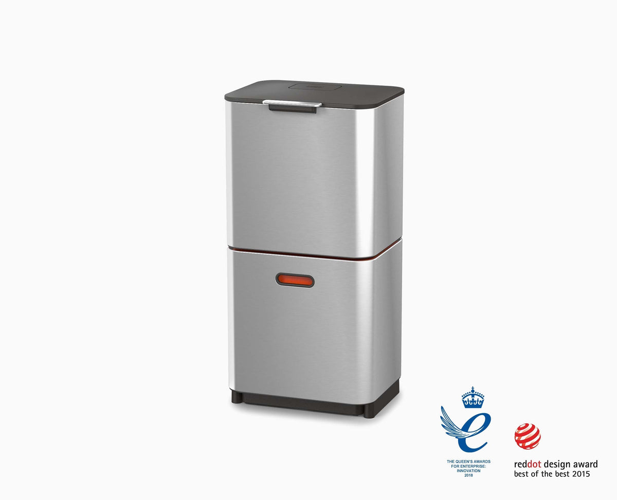Totem Max 60L Stainless-steel Waste & Recycling Trash Can