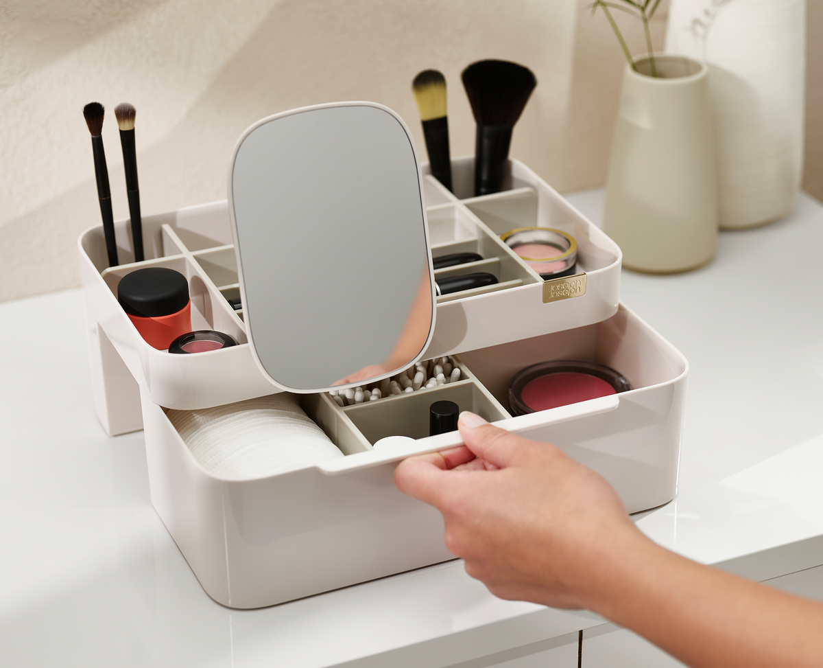 Viva Large Cosmetic Organizer with Removable Mirror