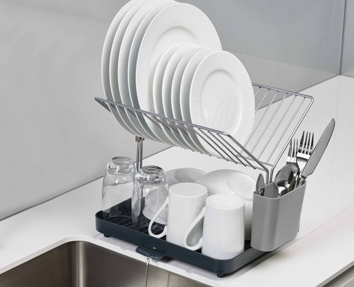 Y-Rack™ Gray 2-tier Dish Rack